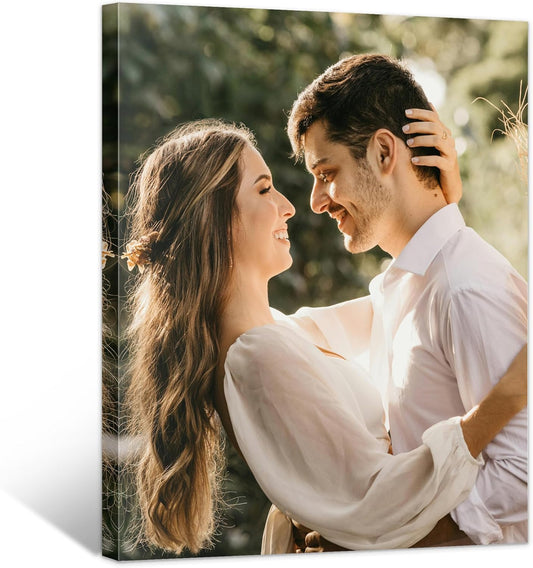 WayToLight Custom Canvas Prints with Your Photos Framed Personalized Picture Canvas Prints Wall Art Ideal for Home Decor Christmas Family Gifts (24" x 36")