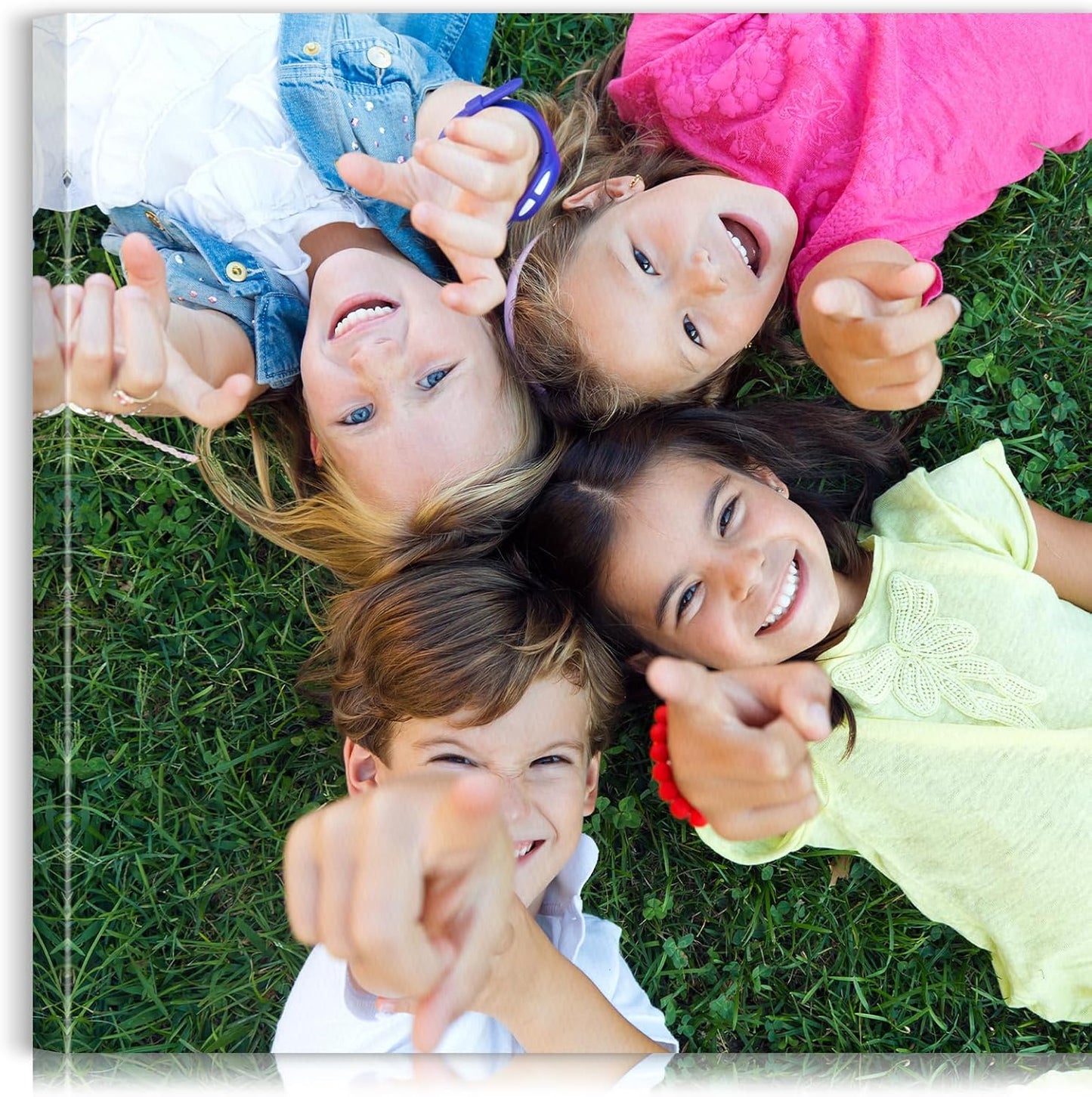 Custom Canvas Prints with Your Photos - Personalized Pictures Print, Customized Photo Gifts, Wall Art Poster Canvas Printing for Wedding, Family, Baby, Pets, Home Office Decor, Wrapped Frame 32x32