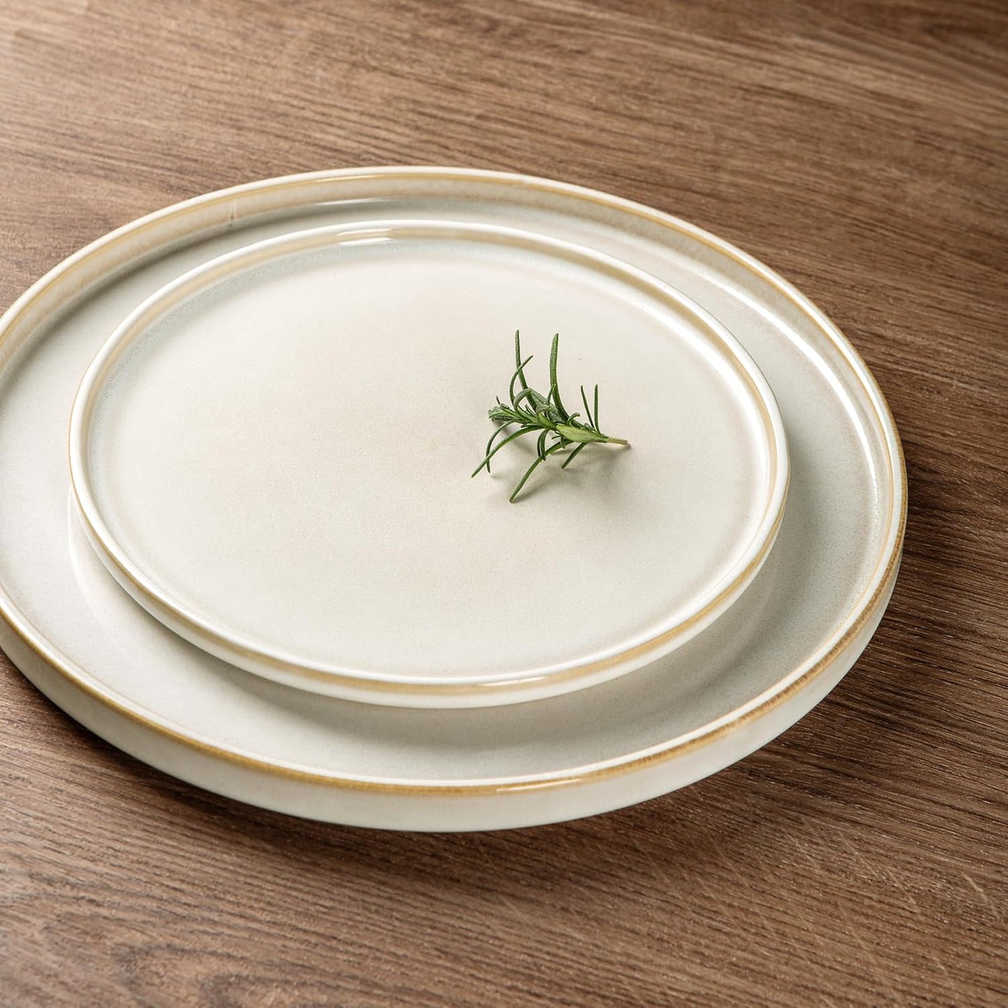 AmorArc Ceramic Dinnerware Sets, Handmade Reactive Glaze Stoneware Plates and Bowls Sets,Highly Chip and Crack Resistant | Dishwasher & Microwave Safe Dishes Set, Service for 6 (18pc)