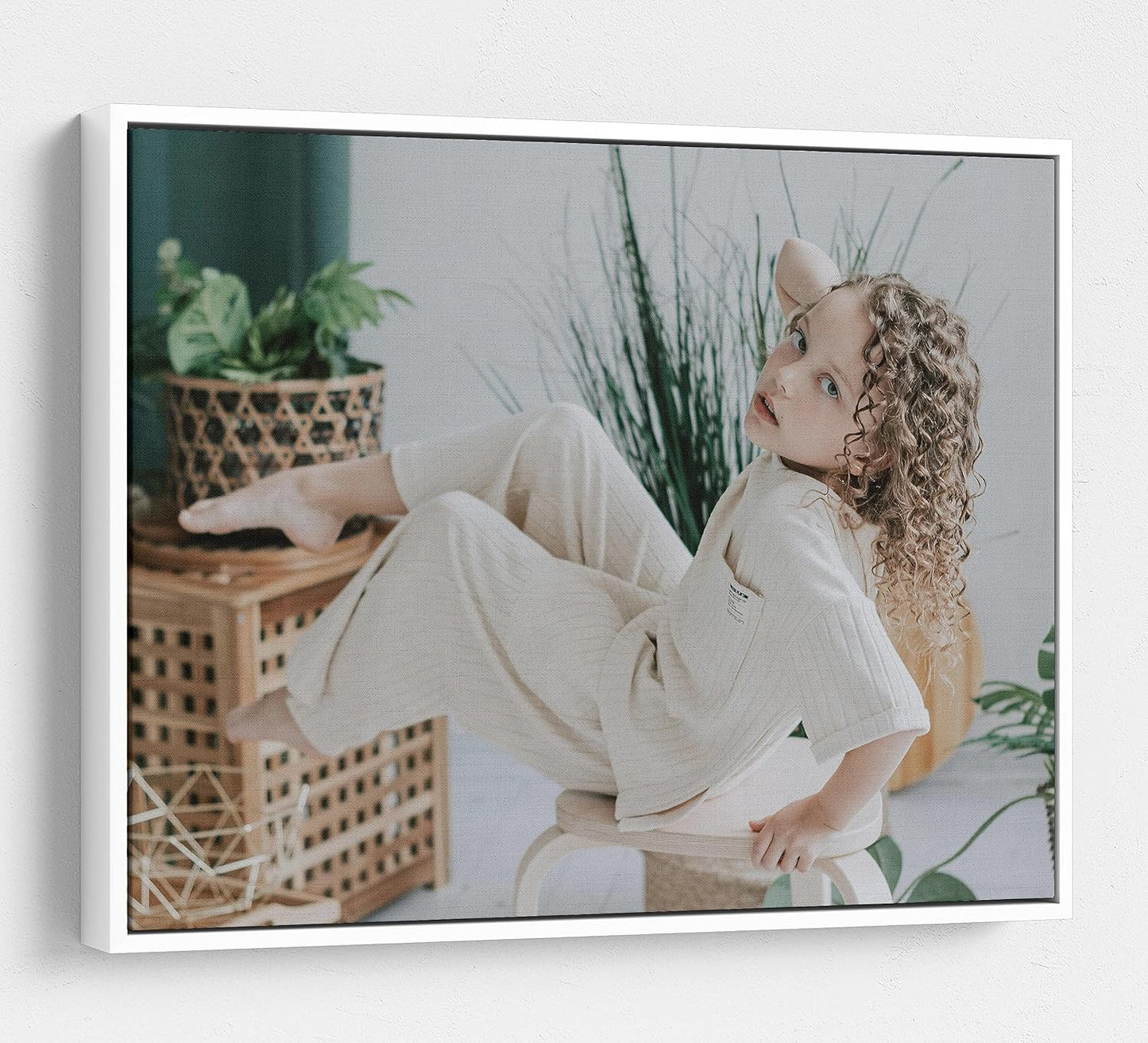 Personalized Custom Canvas Prints: Photo On Canvas (White, 24X32) Transform Your Photos into Stunning Framed Wall Art Digitally Printed Photo To Canvas Ideal for Home Decor, Gifts Keepsakes.