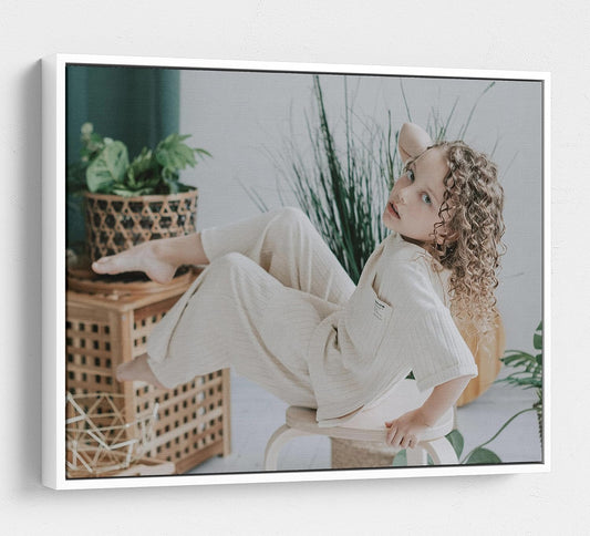Personalized Custom Canvas Prints: Photo On Canvas (White, 24X24) Transform Your Photos into Stunning Framed Wall Art Digitally Printed Photo To Canvas Ideal for Home Decor, Gifts Keepsakes.