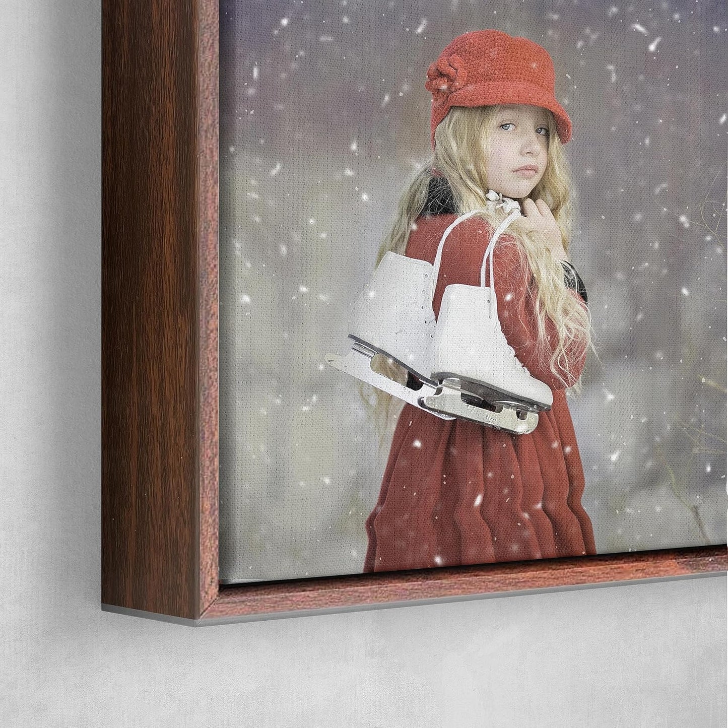 Personalized Custom Canvas Prints: Photo On Canvas (Dark Brown, 12X12) Transform Your Photos into Stunning Framed Wall Art Digitally Printed Photo To Canvas Ideal for Home Decor, Gifts Keepsakes.