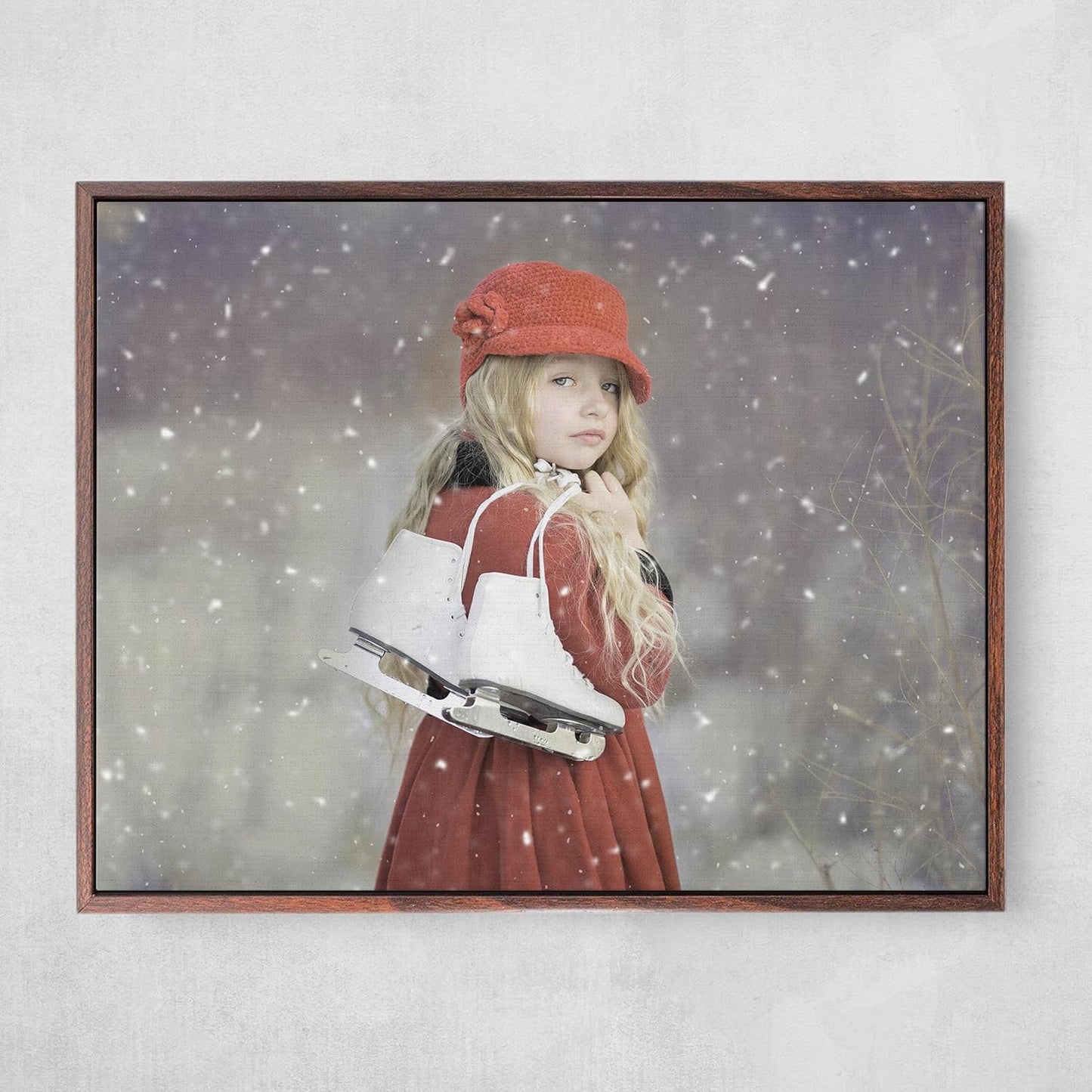 Personalized Custom Canvas Prints: Photo On Canvas (Dark Brown, 11x14) Transform Your Photos into Stunning Framed Wall Art Digitally Printed Photo To Canvas Ideal for Home Decor, Gifts Keepsakes.