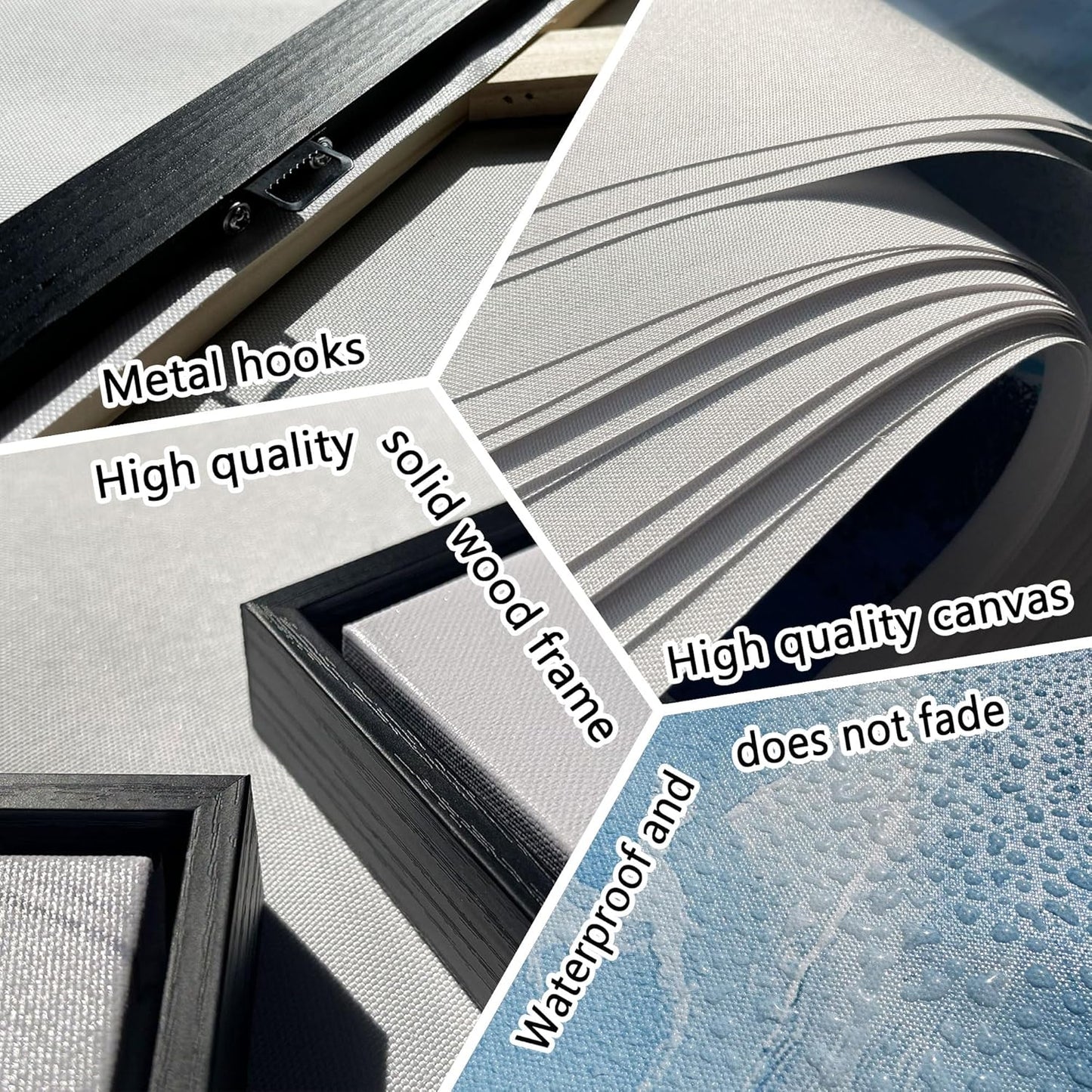 QZQCBLC Large Bedroom Canvas Wall Art, Retro Highland Cow Wall Pictures Modern Abstract Graffiti Forest Landscape Framed Paintings Artwork for Living room Kitchen Home Office Decor 24x48 IN