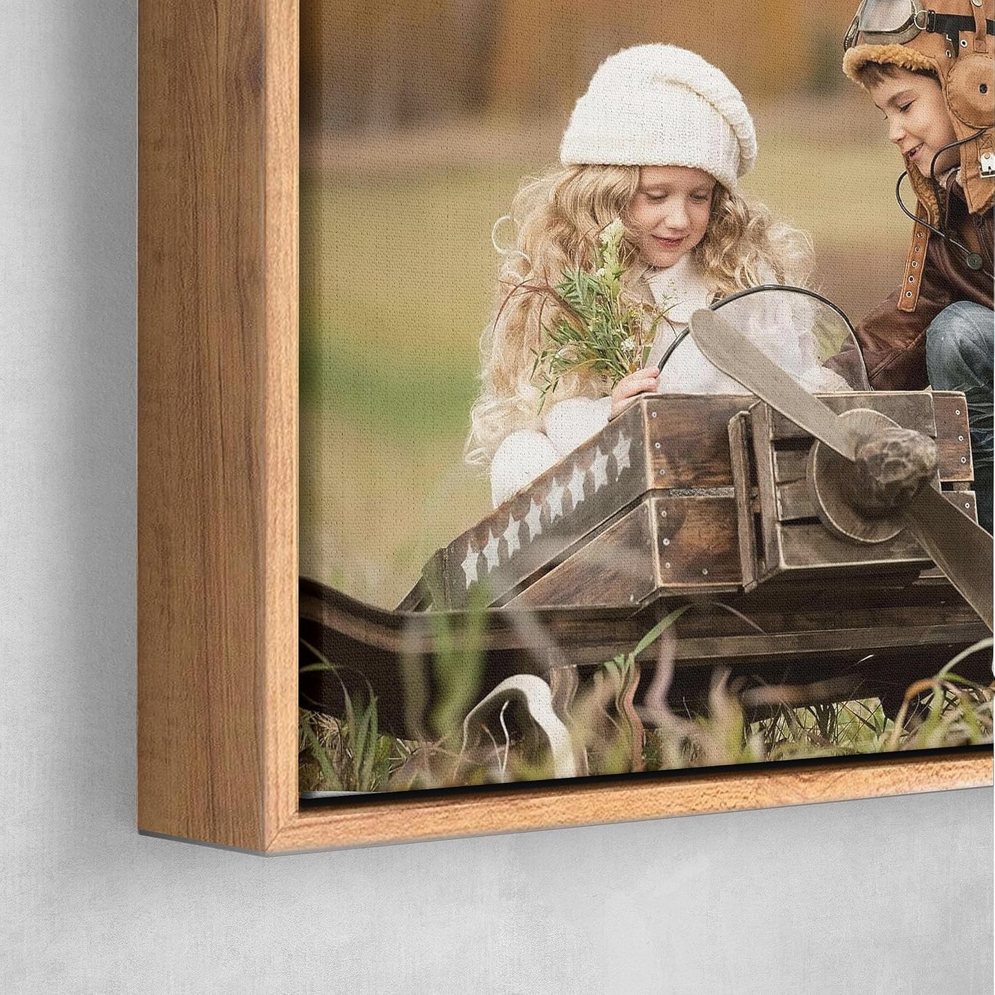 Personalized Custom Canvas Prints: Photo On Canvas (Light Brown, 20X30) Transform Your Photos into Stunning Framed Wall Art Digitally Printed Photo To Canvas Ideal for Home Decor, Gifts Keepsakes.